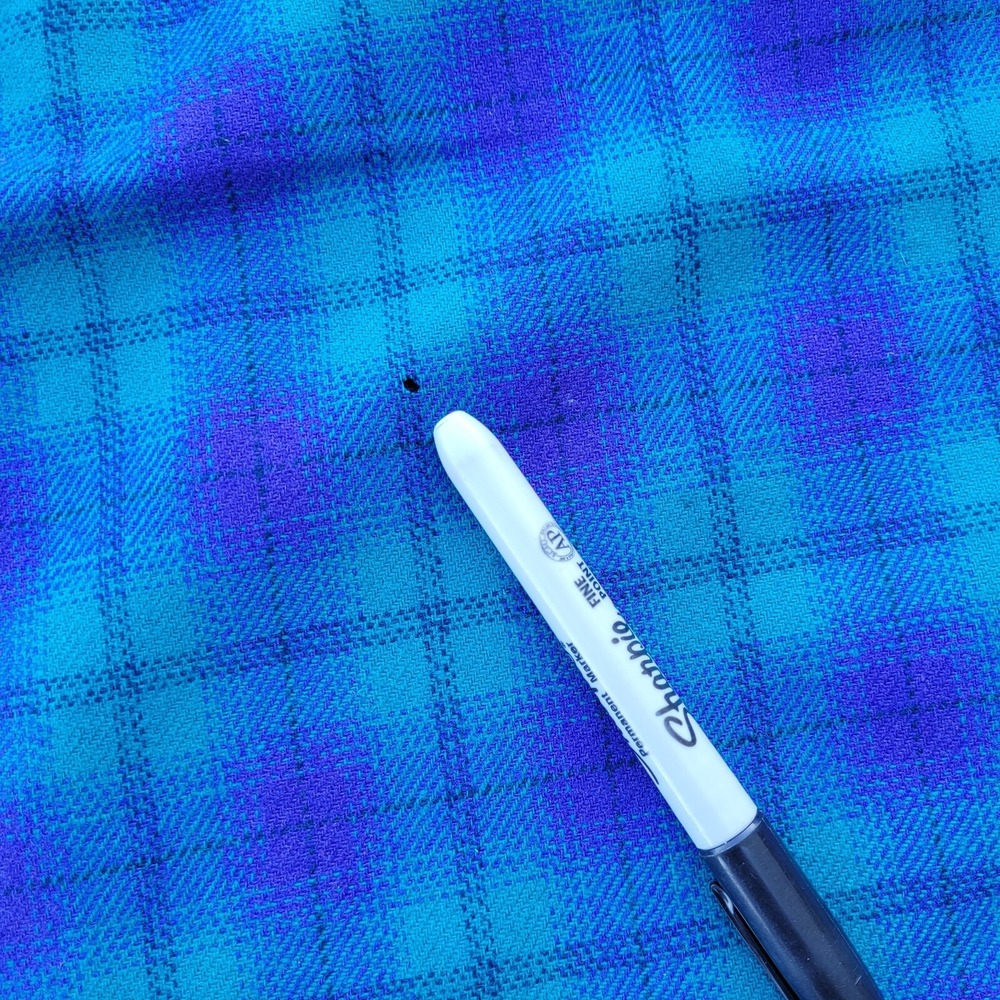 Vintage Pendleton Wool Skirt Womens 14 Long Purple Bluish Green Plaid  Preppy - Picture 11 of 14